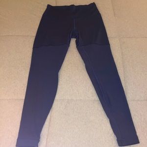 Lulu Lemon Fresh in Mesh Everlux Size 8 Navy Blue Yoga Pants/Leggings/Tights